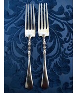 Lot / 2 Lunt American RLB Nellie Custis Sterling Silver 7 1/4&quot; Forks NO ... - £71.72 GBP