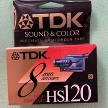 TDK MP Premium 8mm 120min Video Camcorder Cassette Tape (P6-120HS) - £6.13 GBP