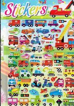 3D Car Bus Scooter Truck Train Craft Kindergarten Sticker 25x20 cm/10x8 inch - £3.58 GBP