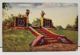 St Paul Minnesota Gates Ajar, Como Park Colorized Postcard c1910 - £7.47 GBP