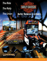 Harley Davidson Arcade FLYER Original Unused 1997 Video Game Motorcycle Art - £15.81 GBP