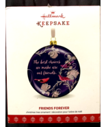 Friends Forever 2017 Hallmark Christmas Tree Ornament Purple Pink Birds ... - $16.20 CAD
