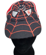 Caps Spiderman Baseball Cap Boy Black Red 100% Acrylic Adjustable Hook &amp;... - $9.49