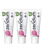 3 x Zendium Extra White Teeth Gum Sensitivity Problems Mild Toothpaste 75 ml - $30.90