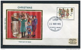 Great Britain 1978 Cover FDC Special Cancel Colorano &quot;Silk&quot; Christmas waits - £2.33 GBP