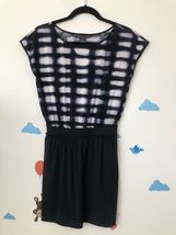AX Armani Exchange Dress XS Blue Black White Short Dress short skirt min... - $12.19