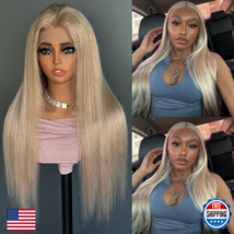 Sherico Ash Blonde Lace Front Wig Human Hair For Black Women13X6 Hd Invi... - $147.91