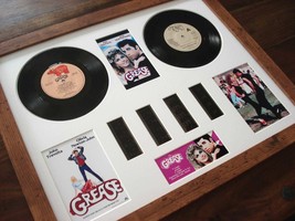 Grease vinyl 35mm film cell framed montage - £118.50 GBP