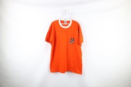 Vtg 90s Mens XL Spell Out Boy Scouts of America Tiger Cubs T-Shirt Orange USA - £30.93 GBP