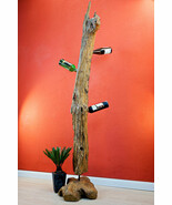Bottle Stand Wine Holder Root Wood Teak Wine Rack Decoration - $20,243.25 MXN+