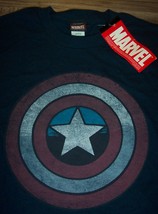 Vintage Style Marvel Comics Captain America Shield T-Shirt Small New w/ Tag - £15.96 GBP