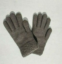 Women Girl Winter Snow Glove Feathered Textured Knit Warm Cozy lining Da... - £8.25 GBP