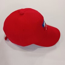 Haiti Flag Men's Back Strap Red Cotton Blend Baseball Cap Hat image 5