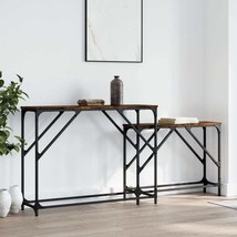 Nesting Console Tables 2 pcs Smoked Oak Engineered Wood - £48.32 GBP