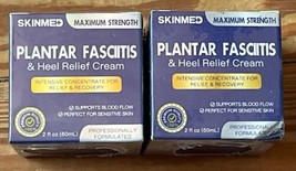 2 ct SkinMed Plantar Fasciitis &amp;Heel Relief Cream Max Strength 2 oz BB 9/26 B157 - £22.34 GBP