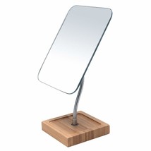 The Yeake Flexible Gooseneck Bamboo Vanity Makeup Mirror, 360° Rotation, 8&quot; - £32.85 GBP