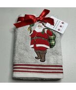 Kitchen Hand Towels Christmas SANTA WITH GIFTS Dish Towels Bar Towels 18... - $9.45