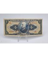 Brazil Banknote 5 Cruzeiros (ND 1950) P-142 ~ Circulated - $5.93