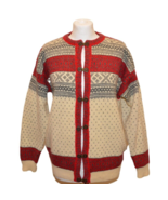 Vintage Wool Norwegian Sweater Cardigan Size M - $34.65