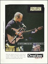 1998 Ovation Adamas Acoustic Guitar Advertisement with Adrian Legg ad print - £3.39 GBP