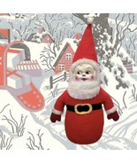 LG Santa Claus Plush Doll CHRISTMAS VTG 60S Excelsior Stuffed Roly Poly ... - £168.89 GBP