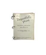 Vintage Requestfully Yours Chicago Edition Song Book Binder Sheet Music ... - $18.00