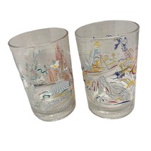 Walt Disney World Remember the Magic Tumbler Glasses set of 2 16 oz Dona... - £13.44 GBP