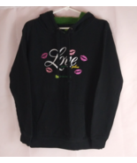 John Deere Women&#39;s Love Yellow &amp; Green Glittery Hoodie Size Medium - €24,93 EUR