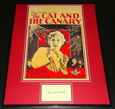 Laura La Plante Signed Framed 16x20 The Cat &amp; The Canary Poster Display - £117.67 GBP
