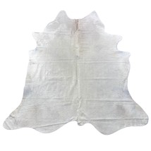 Solid White Cowhide Rug Size: 7.7x6.5 feet Y-069 - $444.51