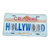 Hollywood California License Plate Vanity Metal 1992 Albert Elovitz 90s - £15.97 GBP