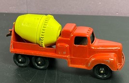 Tootsietoy Jumbo Cement Mixer Truck Vintage Red Mack B Line Yellow - $14.84