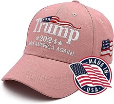 Trump 2020 MAGA PINK Embroidered Hat Keep Make America Great Again Cap M... - £17.80 GBP