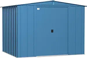 Arrow Sheds 8&#39; x 7&#39; Outdoor Steel Storage Shed, Blue - $1,045.99
