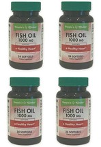 4 Bottles/24-ct People&#39;s Choice Fish Oil Omega 3 Softgels 1000 MG - £14.64 GBP