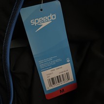 NWT Speedo Swimsuit One Piece Size: Medium Color: Black Cyan Blue Ultraback - £30.01 GBP