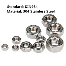 304 Stainless Steel Hex Nuts M1 M1.2 M1.4 M1.6 M2 M2.5 M3 M4 M5 M6 M8-M1... - £2.14 GBP+