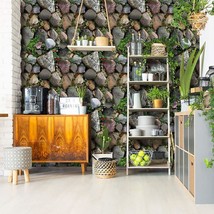 Self Adhesive Vinyl Rock Stone Wallpaper For Kitchen Backsplash Bathroom... - $33.96