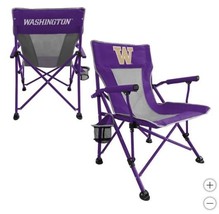 Washington Huskies Hard Arm Chair Purple Gold NCAA Tailgating Camping Cu... - $139.22 CAD