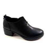 Bonavi 2R3-19 Black Leather Low Block Heel Shoe/Bootie - $2,208.82 MXN