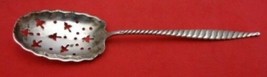 Oval Twist by Whiting Sterling Silver Olive Spoon Pierced Original - £69.33 GBP