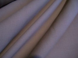 4yds Sandy Beige Subtle Textured Wool Suit Weight Fabric - £45.30 GBP