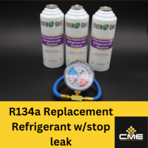 Enviro-Safe Auto AC R34a Replacement Refrigerant with Stop Leak, 3 cans/... - £33.51 GBP