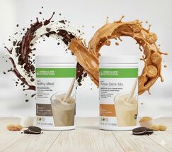Herbalife Peanut Cookie Protein Drink Mix &amp; Cookies N Cream F1 Set – Pre... - $164.65 CAD