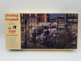 SunsOut Christmas Crosswalk 300 Piece Puzzle by Ken Zylla - £18.11 GBP