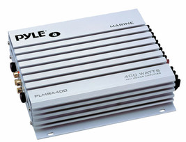PLMRA400 Pyle 4 Channel 400 Watt Waterproof Marine Amplifier (White) - $100.99