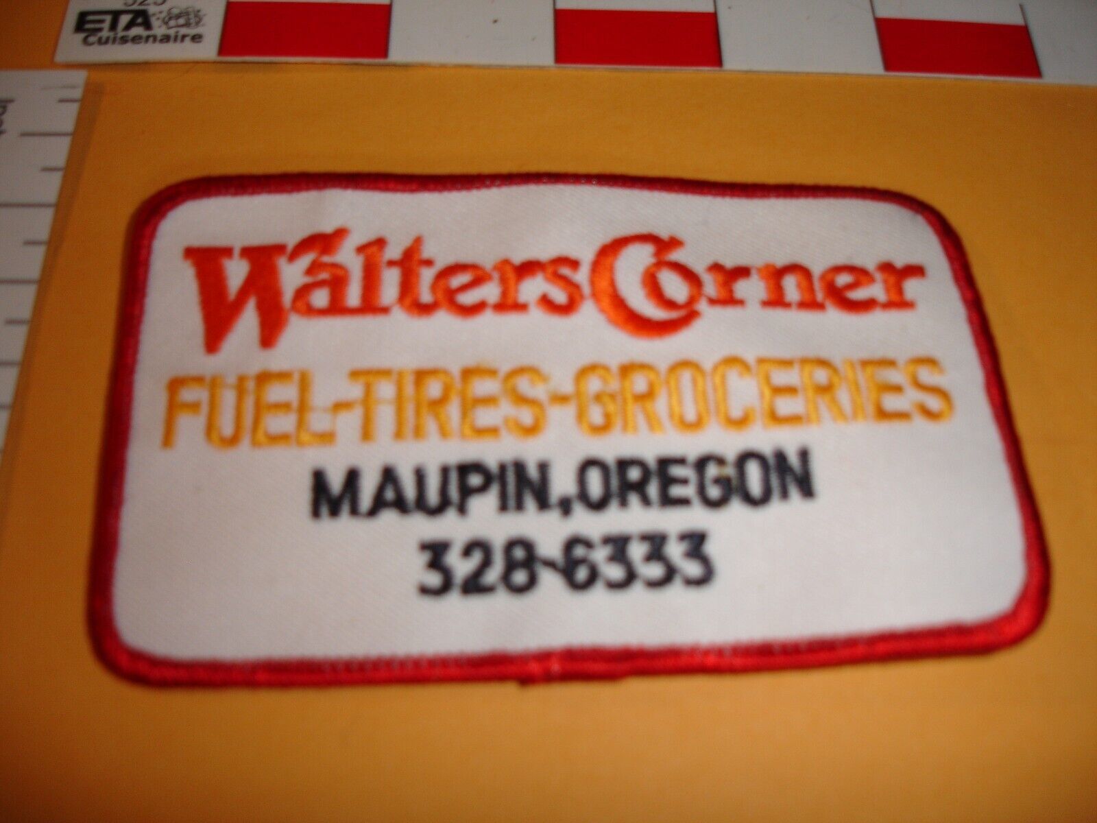 Primary image for Advertising patch Walters corner tire fuel eats vintage