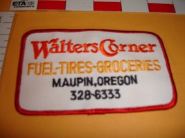 Advertising patch Walters corner tire fuel eats vintage - $12.86
