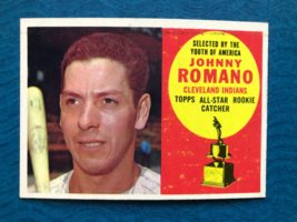 1960 TOPPS BASEBALL CARD JOHNNY ROMANO #323 (EX) - $6.00