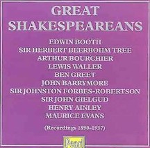 William Shakespeare : Great Shakespeareans CD Pre-Owned - £11.95 GBP